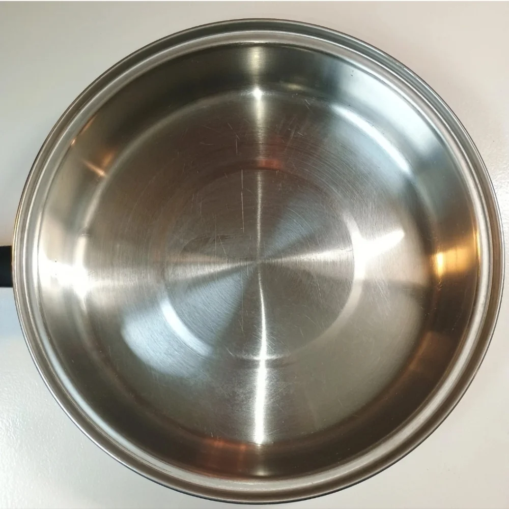 Vintage Vogue Stainless Steel 3 Ply 18-8 Frying Skillet Pan 10 Inch